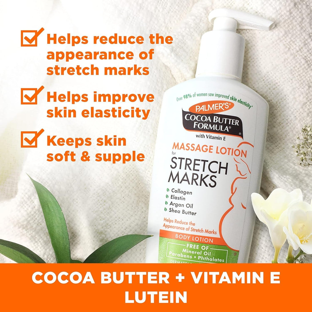 Palmer'S Cocoa Butter Formula Pregnancy Skin Care Kit for Stretch Marks and Scars, Dermatologist Approved, Gift for Mom to Be, 4 Piece Full Size Set
