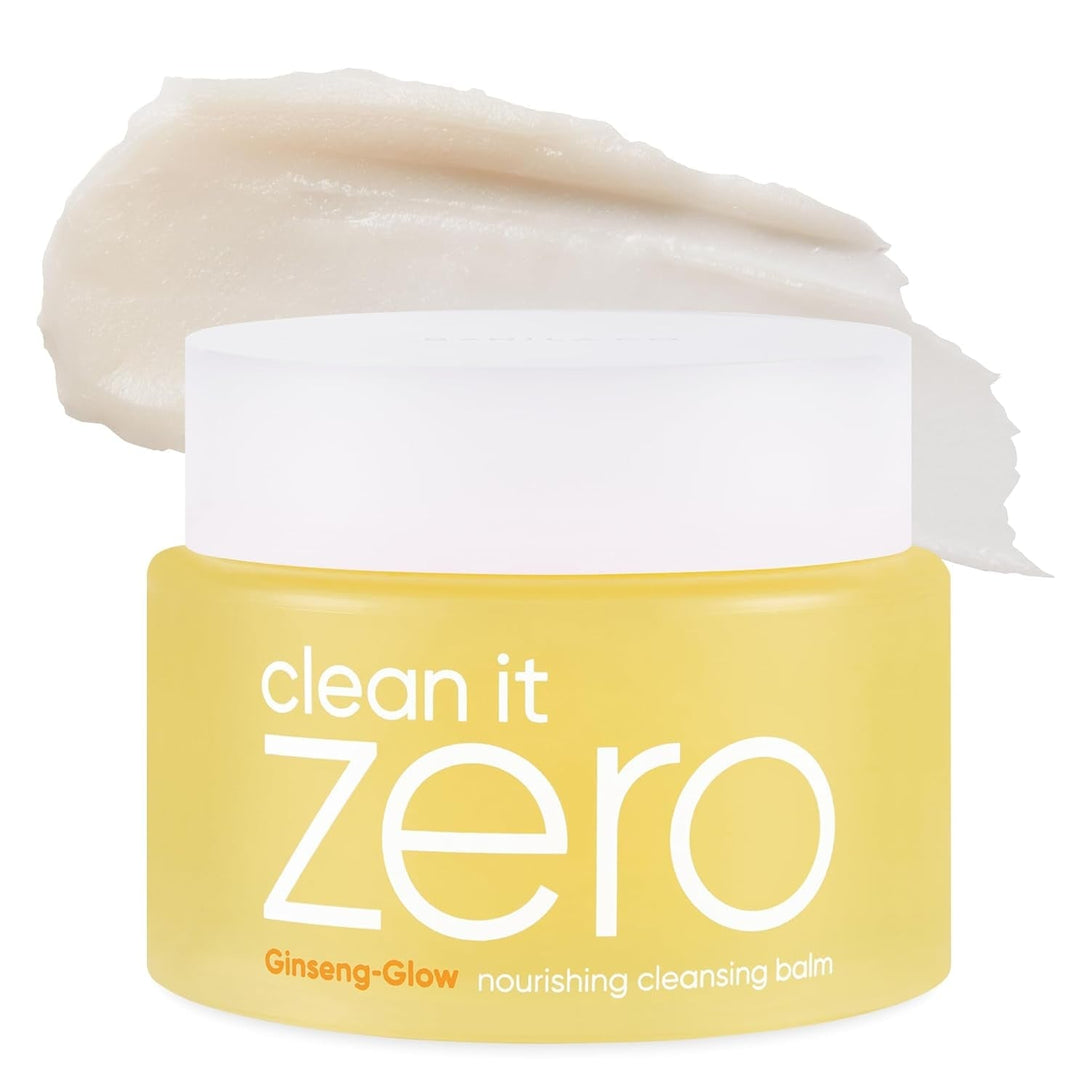 BANILA CO Clean It Zero Nourishing Cleansing Balm | Korean Makeup Remover for Dry Skin | Vegan | Cleansing Oil, Facial Cleanser Made with Ginseng Root & Soybean Peptide (100Ml / 3.38 Fl. Oz)