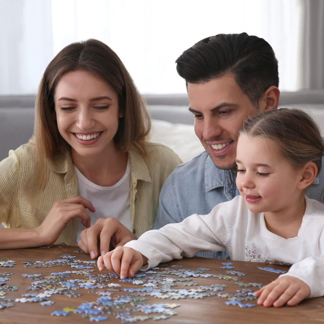 HUADADA Jigsaw Puzzles for Adults 1000 Pieces, Beach Shells Interlock Perfectly Letter on Back No Dust, Home Decor Birthday Party Toy for Men Women Elders Seniors (27.5"X19.6"), 1:1 Poster