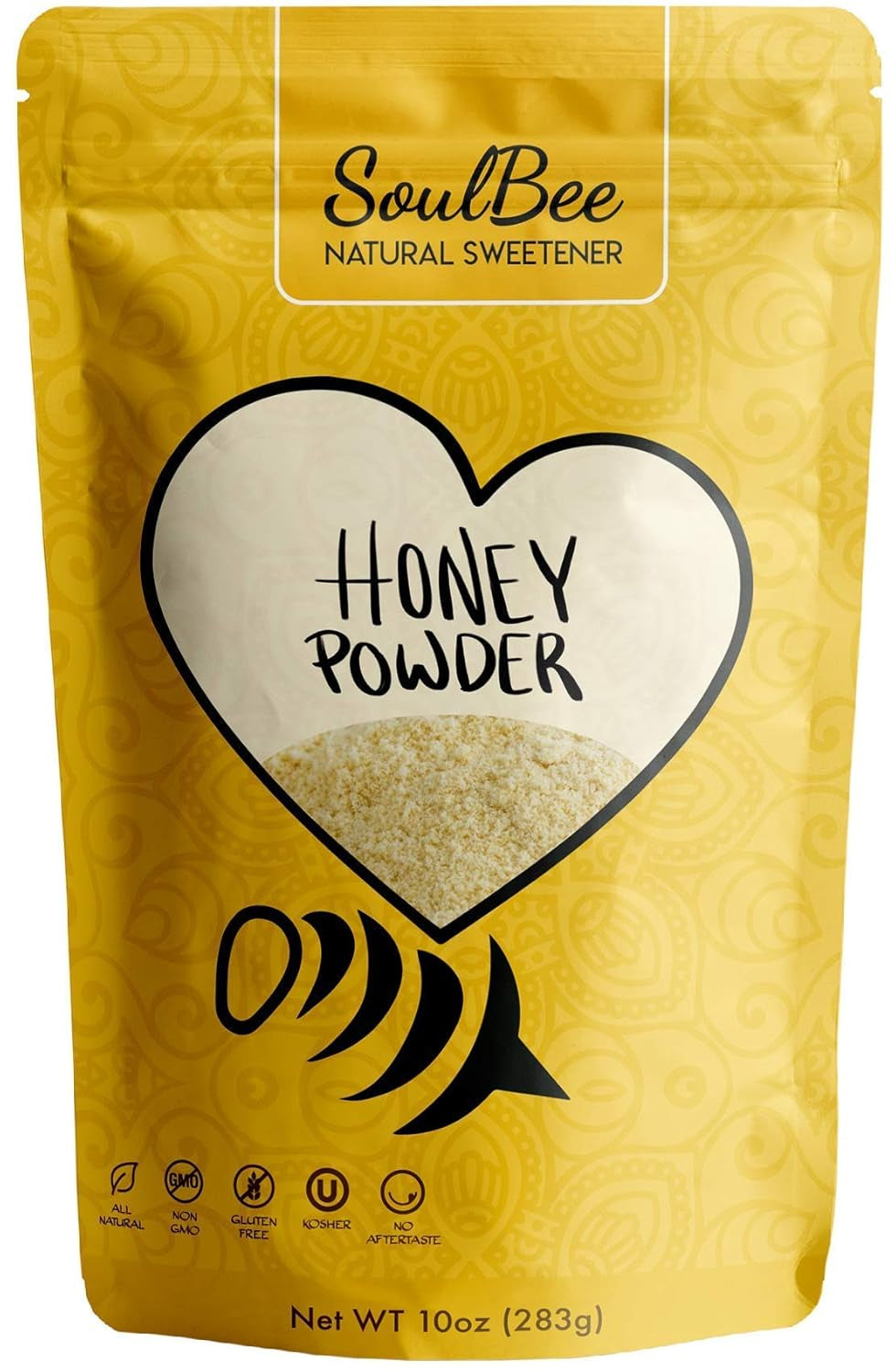 Soulbee HONEY POWDER - Dehydrated Honey as Natural Sweetener for Drinks and Meals - Low Calories and Easy & Fast Dissolution in Liquids - No Added Sugars