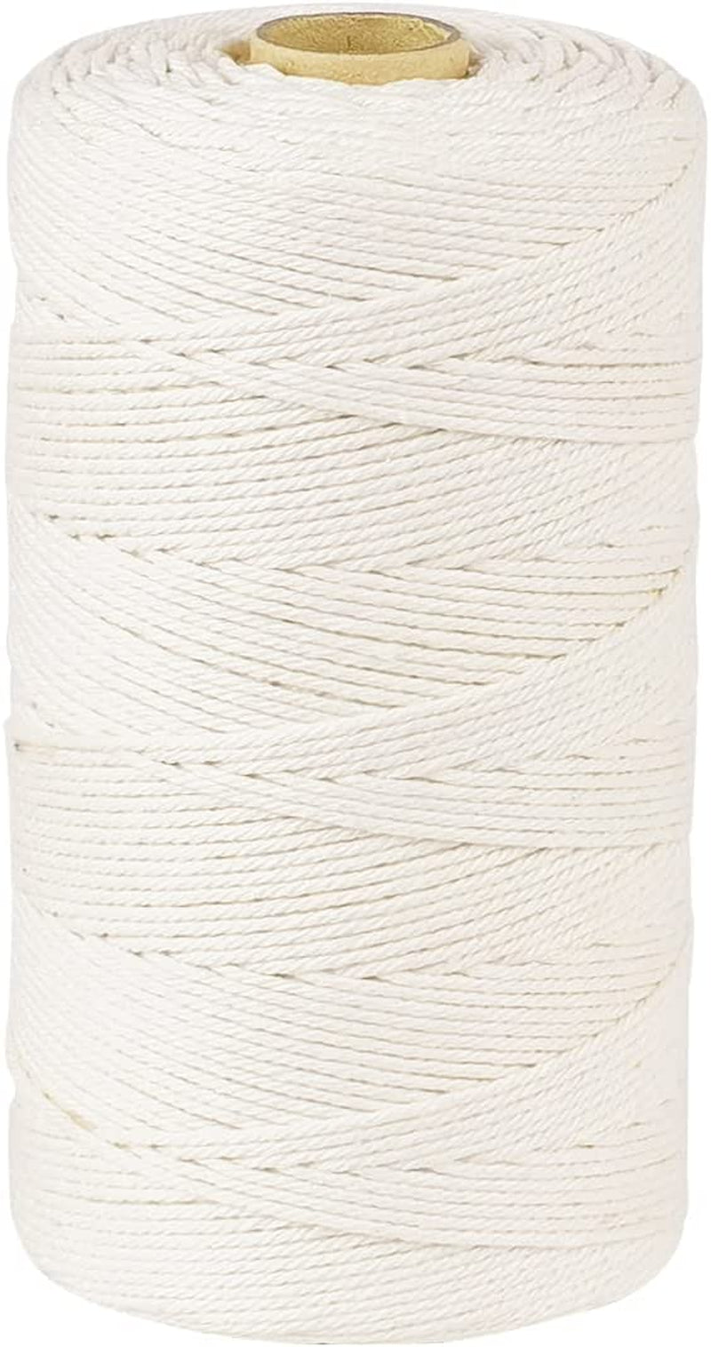 Perkhomy Cotton Butchers Twine String 1100 Feet 2Mm Twine for Cooking Food Safe Crafts Bakers Kitchen Butcher Meat Turkey Sausage Roasting Gift Wrapping Gardening Crocheting Knitting