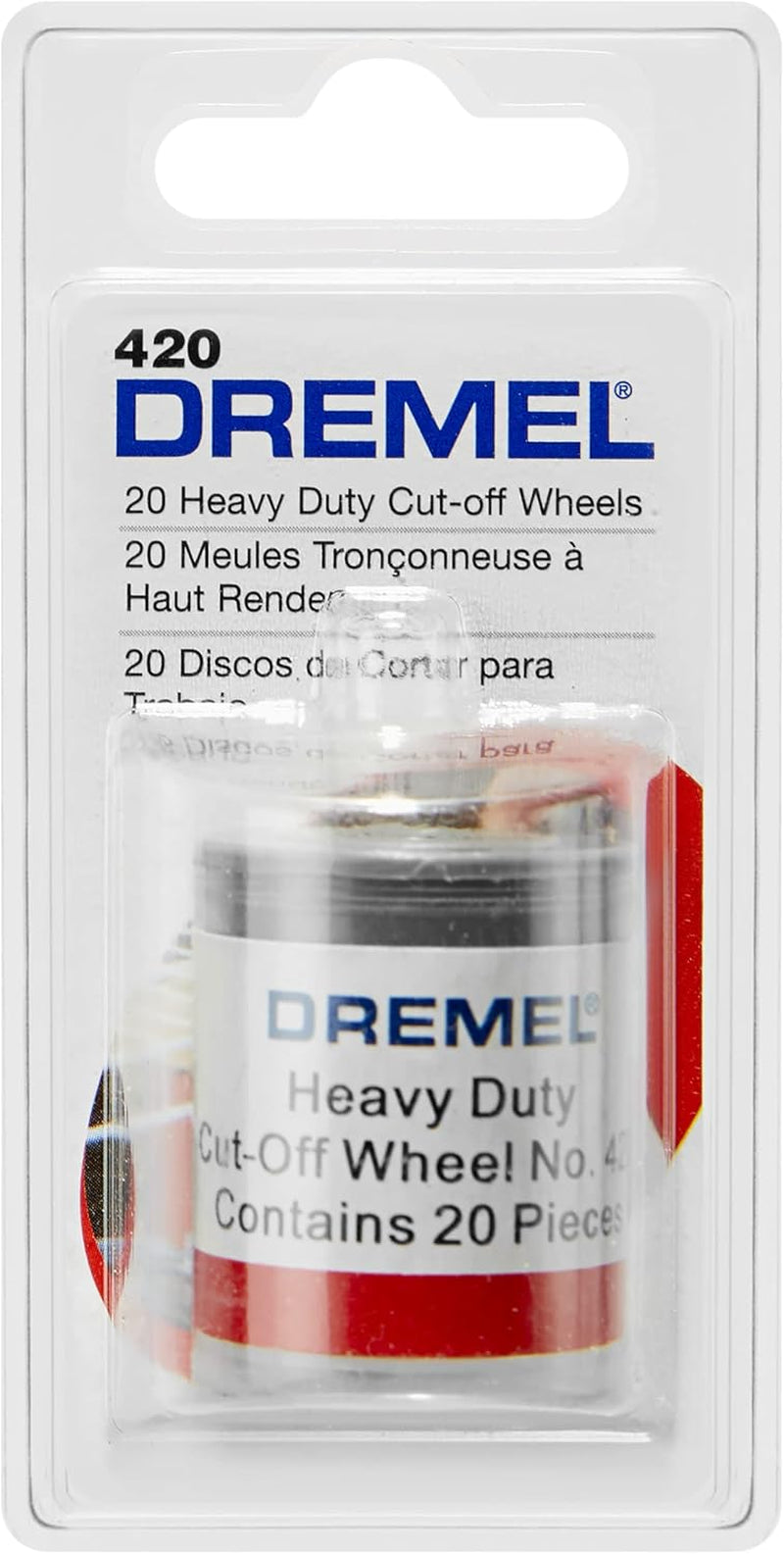 Dremel 420 Cut-Off Wheel, 15/16" (23.8 Mm) Diameter, 0.40” (1.0 Mm) Disc Thickness, Cutting Rotary Tool Accessory (20 Pieces)