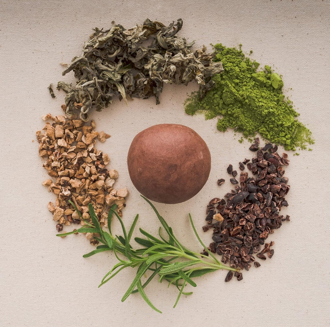 All-In-One Cacao Shampoo Bar for Every Hair Type & Skin Types, Cruelty-Free, Vegan, Natural Ingredients Handmade with No Plastic, Eco-Friendly & Zero Waste