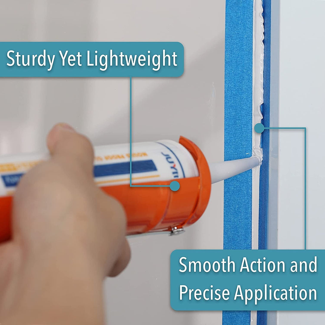 Bates- Caulking Silicone Gun, 10:1 Thrust Ratio, Hand Caulking Guns, No Drip