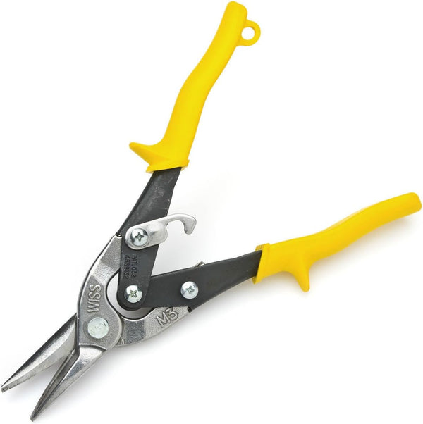 Crescent Wiss 9-3/4 Inch Metalmaster Compound Action Snips - Straight, Left and Right Cut - M3R