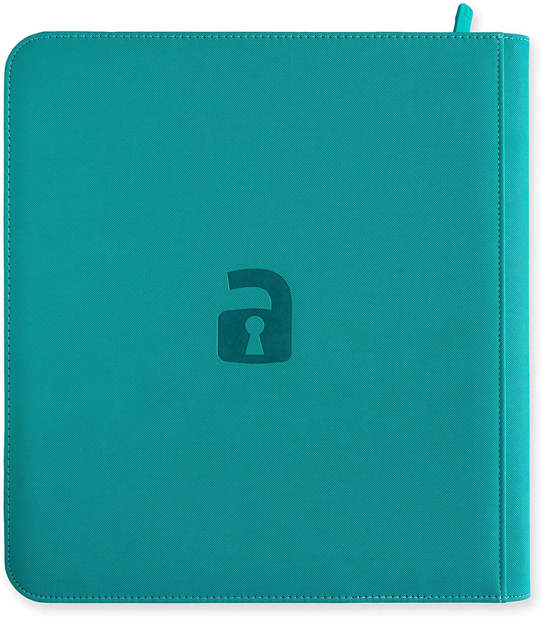 Vault X Premium Exo-Tec Zip Binder 12 Pocket, 20 Double-Sided Pages for 480 Side-Loading Slots for Board, Collectible or Trading Card Game Protective Folder Album (Teal)