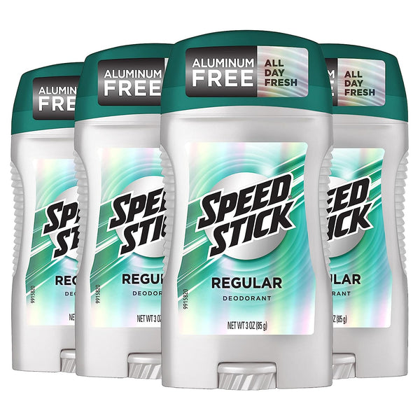 Speed Stick Men'S Deodorant, Regular, 3 Ounce, 4 Pack