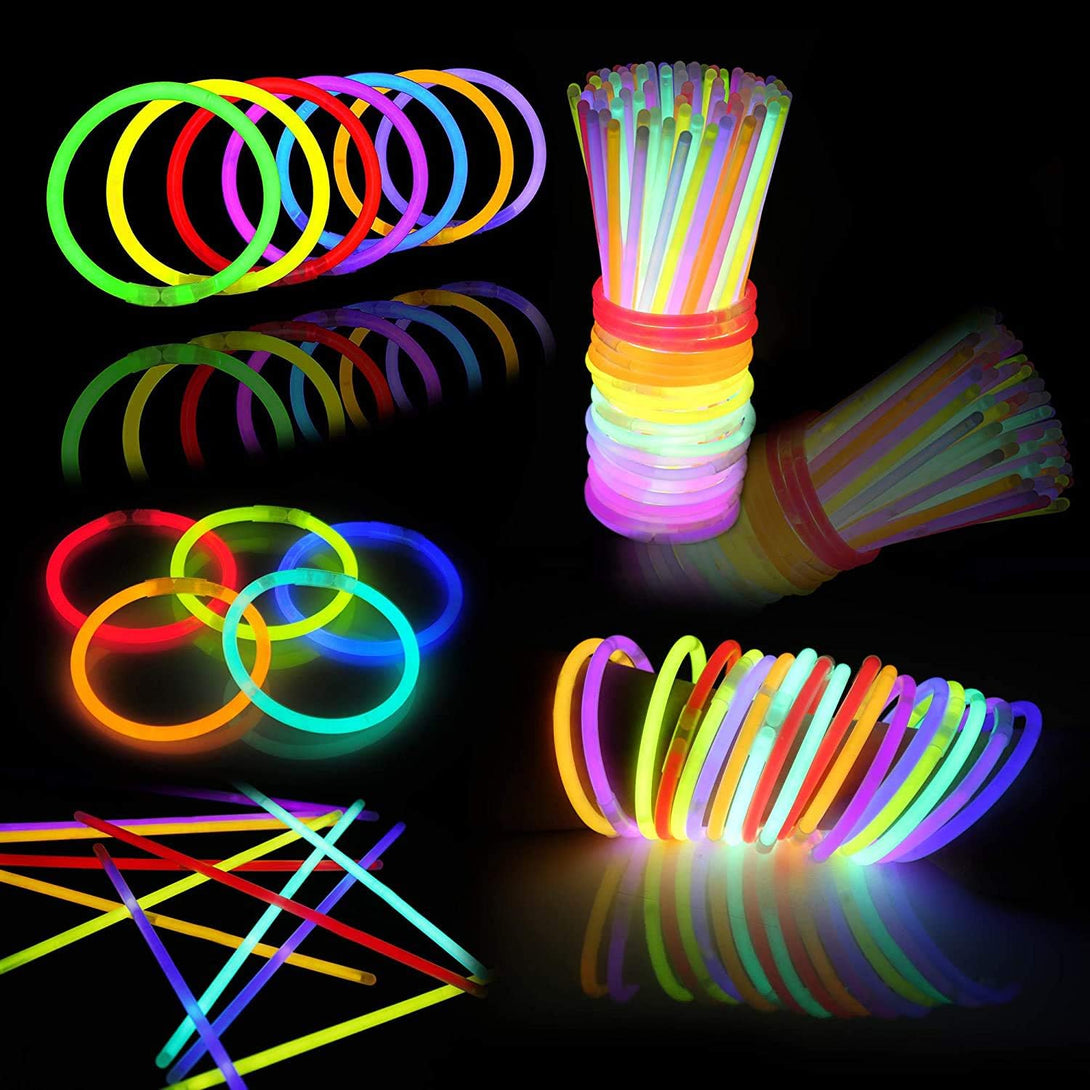 JOYIN 144 Pcs Glow Sticks Bulk 8" Glowsticks, Party Favor Glow Stick Bracelets Necklaces, Glow in the Dark Party Favors, Easter, Christmas, Halloween Party Supplies Pack