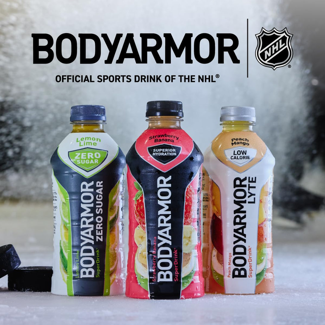 BODYARMOR Sports Drink Sports Beverage, Pineapple Coconut, Coconut Water Hydration, Natural Flavors with Vitamins, Potassium-Packed Electrolytes, Perfect for Athletes, 16 Fl Oz (Pack of 12)