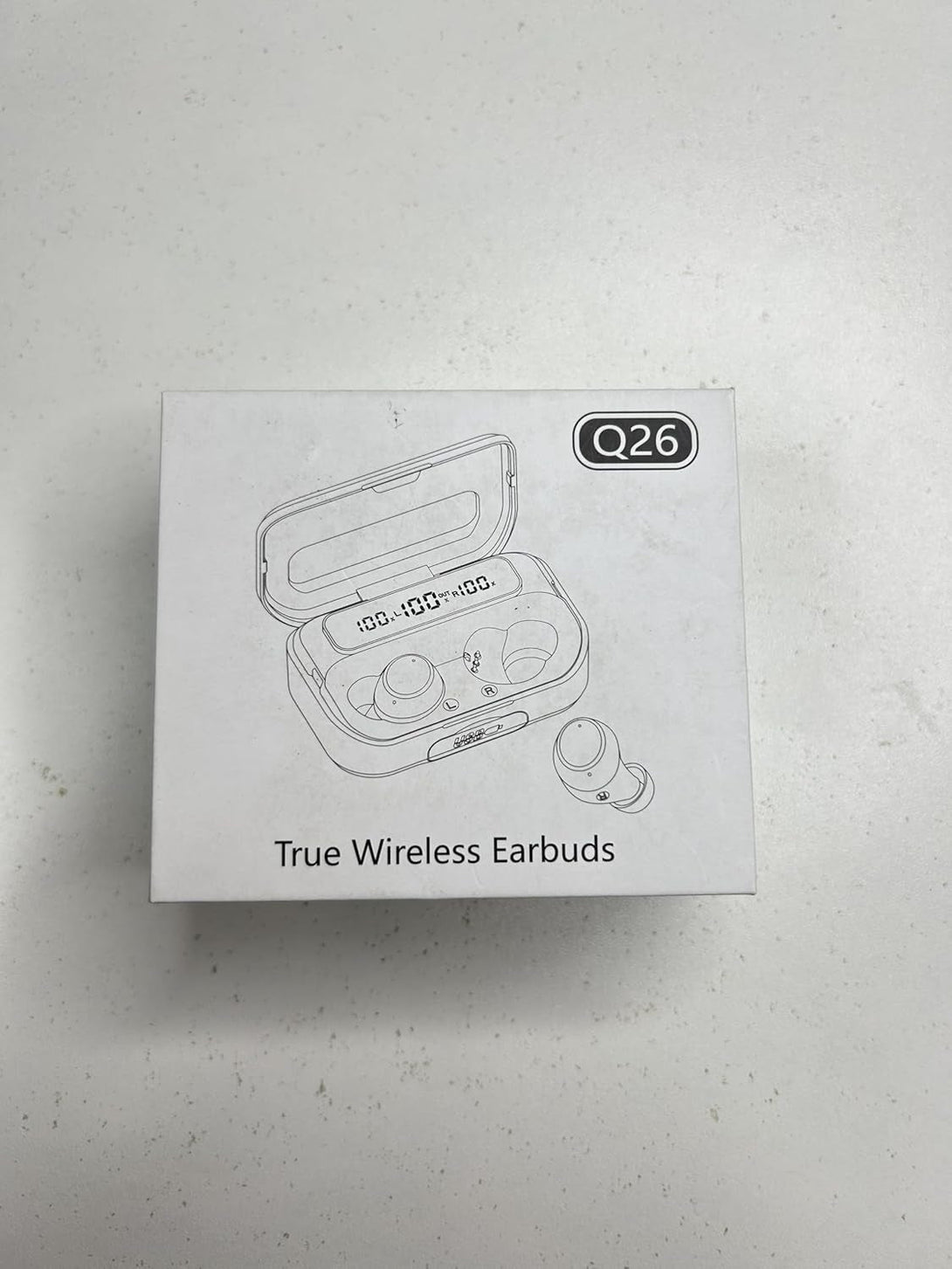 Ear Buds Wireless Bluetooth Earbuds Bluetooth 5.3 Headphones with 4 ENC Noise Cancelling Mic Powerful Bass In-Ear Earbuds with LED Display 128H IP7 Waterproof 2024 New Earphones for Ios/Android