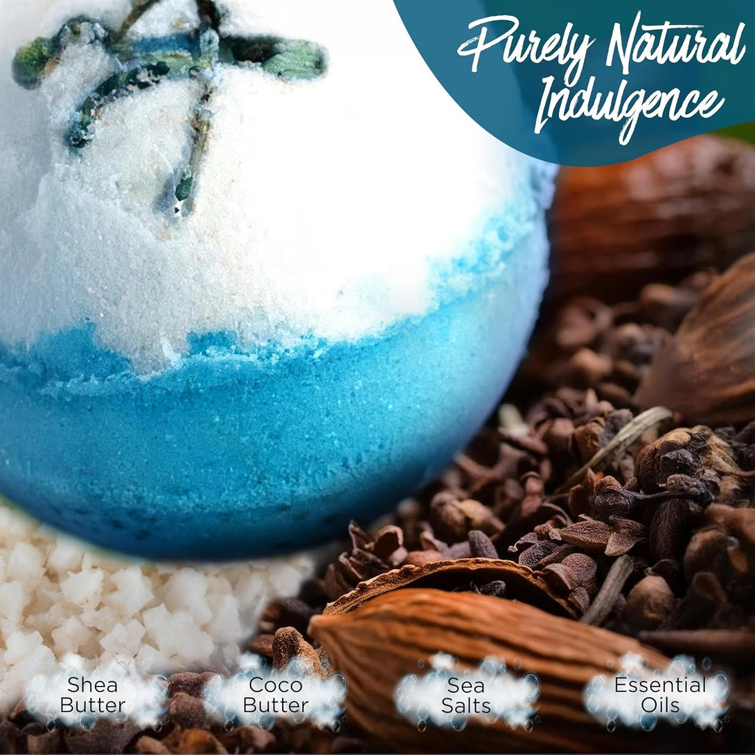 Evolutionusa Inspire Bath Bombs for Women, 12 Gorgerous Flower Bath Bombs Topped with Dried Flowers, Luxurious Mother'S Day Gift Set, Brithday Gift, Easter Gift or for Creating Lush Self Care Moment