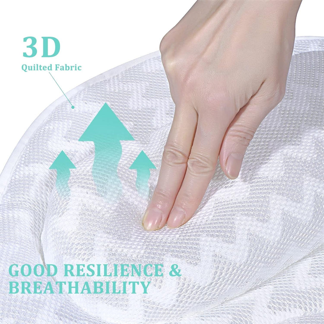 Bath Pillow, Tub Pillow for Bathtub with Strong Non-Slip Suction Cups and Comfortabl 3D Airmesh Bath Pillow for Women &Man…