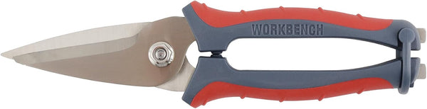 Clauss 20462 8-Inch Spring Assist Titanium Snips, All Purpose Heavy Duty Snips for Thick, Tough Materials