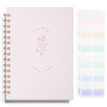 Undated Weekly and Monthly Planner Spiral Bound- Weekly Goals Notebook, To Do List, Habit Tracker Journal, Academic, Aesthetic, Stylish School or