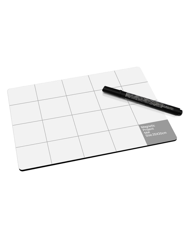 SHOWPIN Professional Magnetic Project Mat: Non-Slip Backing & Dry Erase Pen 10"W