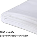 GFCC 8FTX10FT White Backdrop Background for Photography Photo Booth Backdrop for Photoshoot Background Screen Video Recording Parties Curtain