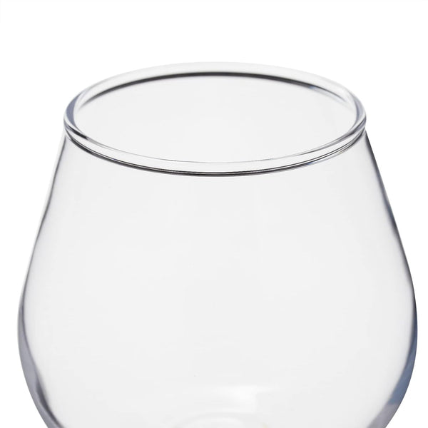 Juvale Cocktail Glasses - 13 Oz Clear Modern Short Stem, 4 Count, Lead-Free Crystal - Brandy Glasses & Cognac Balloon Snifters for Bourbon
