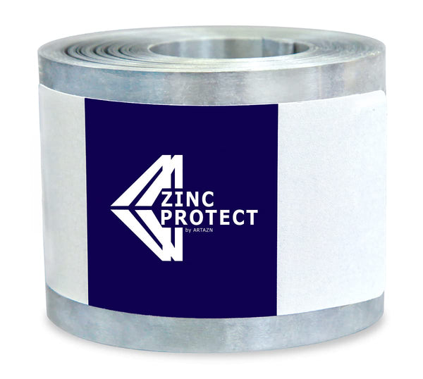 Roof Strip for Moss and Mildew Prevention, 2.5" Wide and 50' Long Zinc Strip