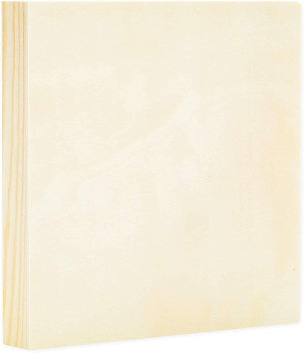 Bright Creations Wood Panels for Painting - 6 Pack, 6x6 in - Unfinished Square Wood Panels for Art & Craft Supplies - Smooth Pine Cradle Canvas