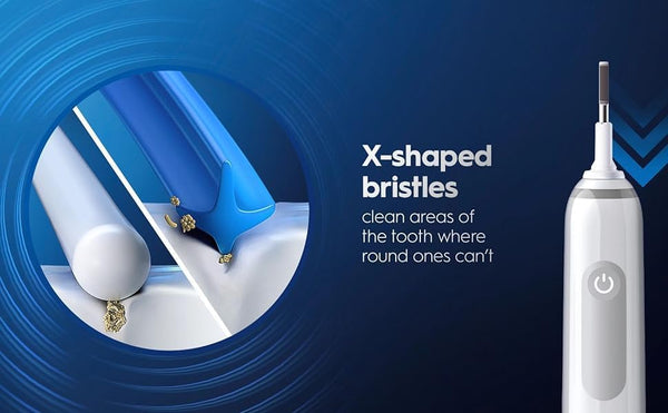 Oral B Cross Action Electric Toothbrush Replacement Brush Heads Refill, 4Count 4 Count (Pack of 1)