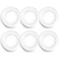 Tap Light 6 Pack Portable LED Puck Touch Night Lights - Battery Operated Under Cabinet Lighting for Kitchen, Closet, Classroom, Indoor & Outdoor