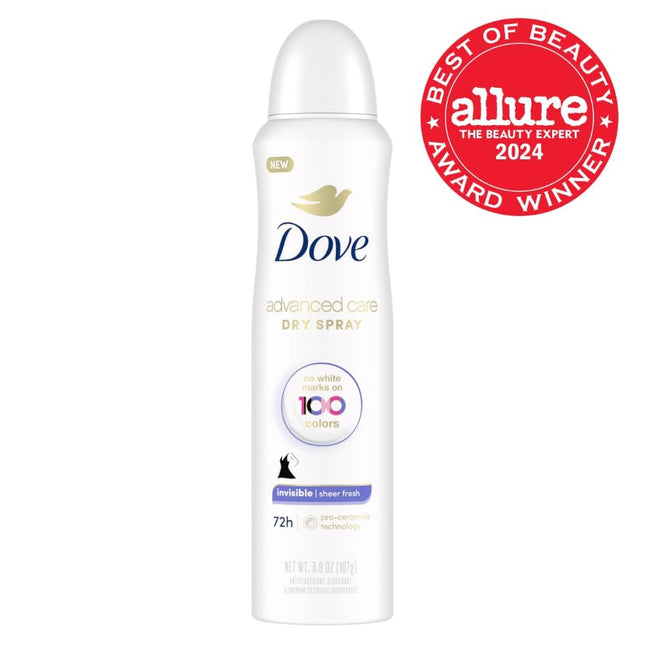DOVE WOMENS DEO Advanced Care Invisible Dry Spray Antiperspirant Deodorant No Wh