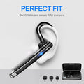 Bluetooth Headset for Cell Phones 500Hrs Standby Time with LED Charging Case 270 Degrees Rotatable Mic Hands Free Bluetooth 5.4 Version
