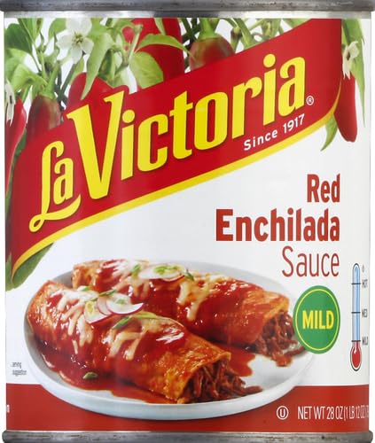 La Victoria Red Enchilada Sauce Traditional, Mild, 28 oz 28 Fl Oz (Pack of 1)
