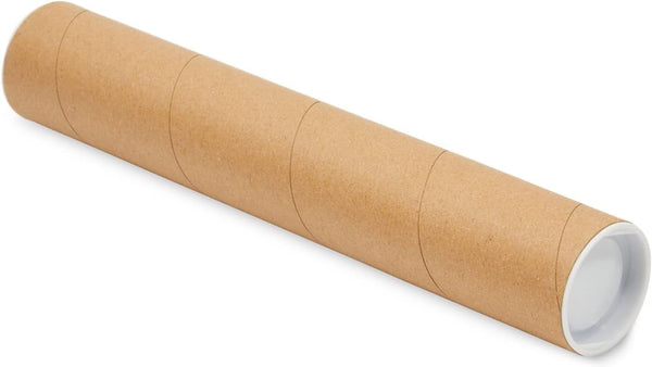 Stockroom Plus Mailing Tubes - Poster Storage Capacity - Blueprint Tube Protection - Spiral Construction & Thick Cardboard Strength - 2 in x 12