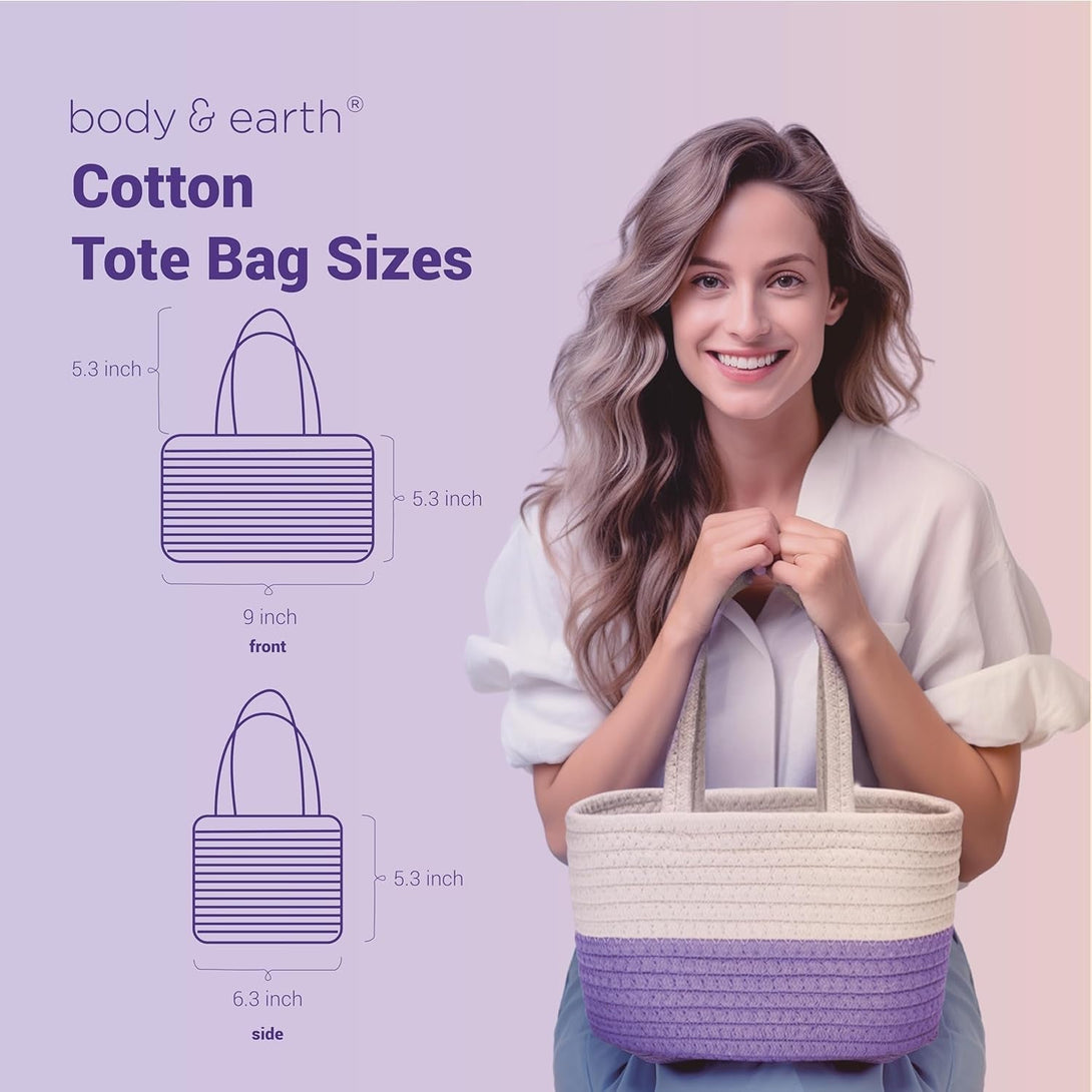 Spa Gift Baskets for Women - Body & Earth 11Pcs Lavender Gift Sets with Bubble Bath, Shower Gel, Body Lotion, Birthday Gifts for Women, Spa Kit for Mom Gifts, Purple Gifts