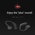 Open Ear Headphones,Bluetooth Wireless Earbuds,5.9g Ultra-Lightweight Sport Earphones with Mic for Running Cycling,Secure Fit for Small Ears (White)