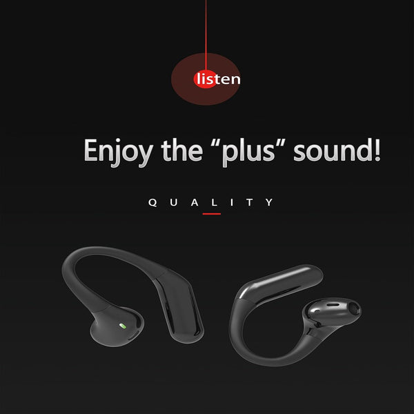 Open Ear Headphones,Bluetooth Wireless Earbuds,5.9g Ultra-Lightweight Sport Earphones with Mic for Running Cycling,Secure Fit for Small Ears (White)