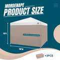 10x10 Pop Up Canopy Tent Sidewalls - Straight Leg Compatible, 300D Waterproof Polyester with 99% UV Protection, 3 Piece Khaik Wall Set Fit 10x10