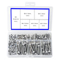 Newlng M5 304 Stainless Steel Bolts and Nuts, Hex Flat Head Cap Bolts Screws Nuts Hexagon Socket Head Screw,Heavy Duty Hex Bolts Nuts Assortment,
