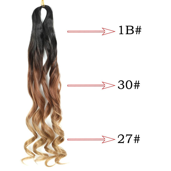 French Curly Braiding Hair 12 Inch 8 Packs - Pre Stretched Bouncy Braiding Hair- Loose Wavy Synthetic Hair Extensions For Black Women (12 inch 8