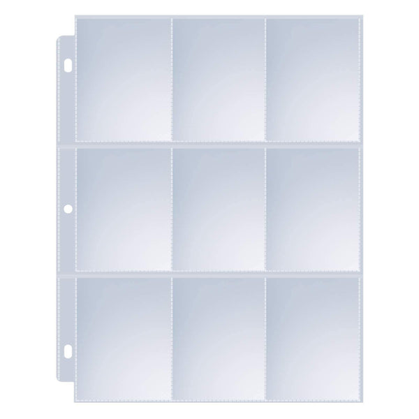 Sooez 9 Pocket Page Protectors, Trading Card Sleeves for Binder, 36 Pack | Baseball Cards Holder, Protective Pages Sheets for Binders Album, Fit