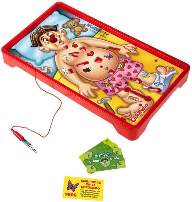 Hasbro Gaming Operation Electronic Board Game with Doctor Cards and Funny Ailmen