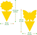 Fruit Fly Traps Fungus Gnat Traps Yellow Sticky Bug Traps 36 Pack No Harm and Odorless for Indoor Outdoor Use Protect The Plant 36 Pack-A Yellow