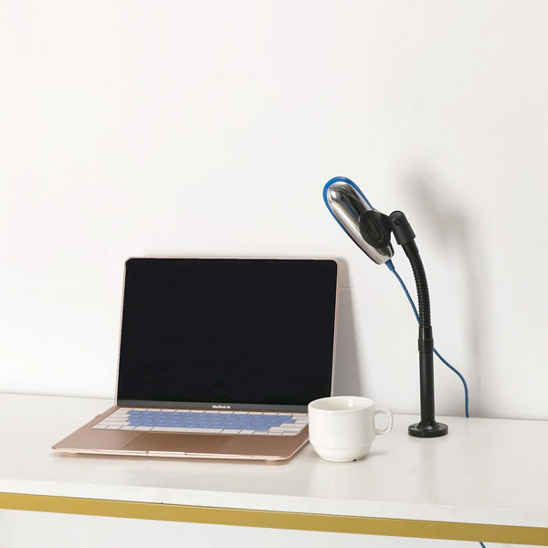Gooseneck Table Microphone Mount - 5/8 Male, Black, 1Pack Microphone Stand Black