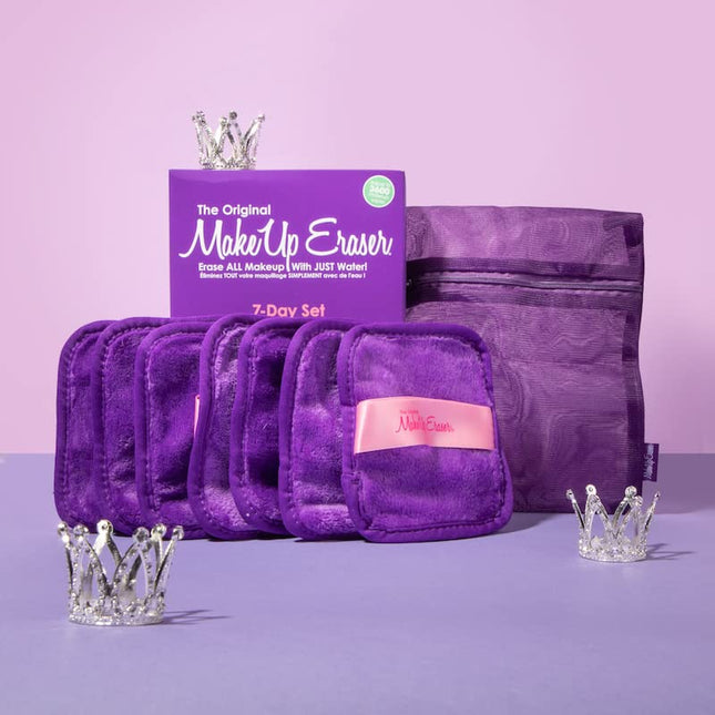 7-Day Set, Erase All Makeup with Just Water, Including Waterproof Mascara, Eyeliner, Foundation, Lipstick, Sunscreen, an