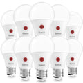 Sunco 10 Pack Dusk to Dawn LED Outdoor Light Bulb A19, Photocell Automatic for Exterior Lighting, 800 LM, 9W (60W Eqv.), 4000K Cool White, Auto