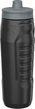 Under Armour Squeeze Water Bottles, 32 oz Water Bottles, Sideline Sports Water Bottle with Quick-Shot Lid, Quick & Easy Hydration, Gym Water