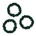 MAXFEEL 100% 22Momme Pure Mulberry Silk Hair Scrunchie Width 1.3cm with Elastic Band Women SIlk Hair Ties (1.3CM-Green-3PCS)