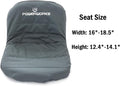 POWERWORKS Weatherproof Deluxe Riding Lawn Mower Seat Cover, Medium, Black