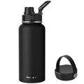Navigate 32oz Insulated Water Bottle for Sports, Keep Cold 24H Black 32 Ounces