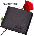 Slim Wallet for Men with Coin Purse, Minimalist Wallet with Zipper, Bifold Mens Wallets with Credit Card Holder, PU Leather Men'S Wallet with