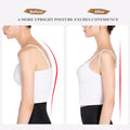 WEEOATAR Upper Back Brace Posture Corrector Posture Trainer, Breathable, Adjustable, Easy to Use with Magic Stickers, 4 Back Straps Back
