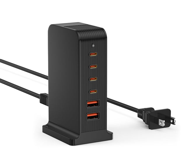 USB C Charging Station 55W,6-Port USB Charger for Multiple Devices,Usb C Fast Charging Hub Compatible with Iphone/Androi