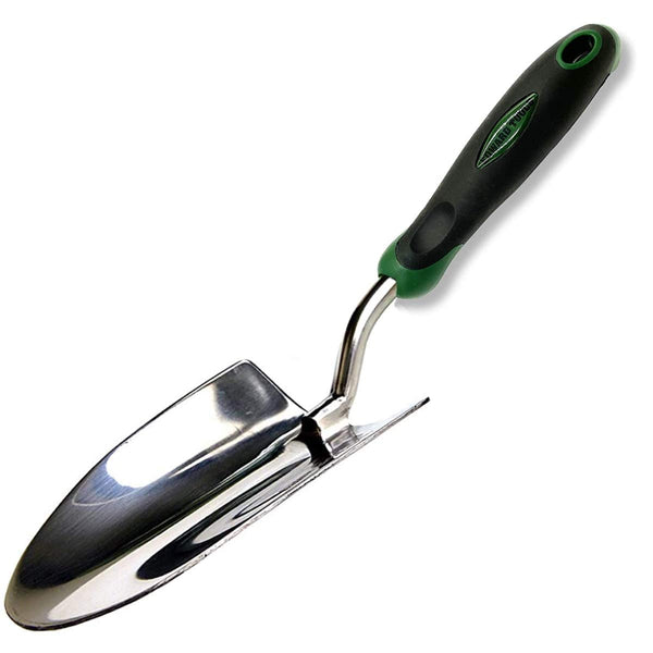 Edward Tools Bend-Proof Garden Trowel - Heavy Duty Polished Stainless Steel - Rust Resistant Oversized Garden Hand Shovel for Quicker Work - Digs