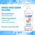 CleanSmart Toy Disinfectant Spray Kills 99.9% of Viruses and Bacteria, Rinse Free, 16 oz Bottle, (Pack of 2) 16 Fl Oz (Pack of 2)